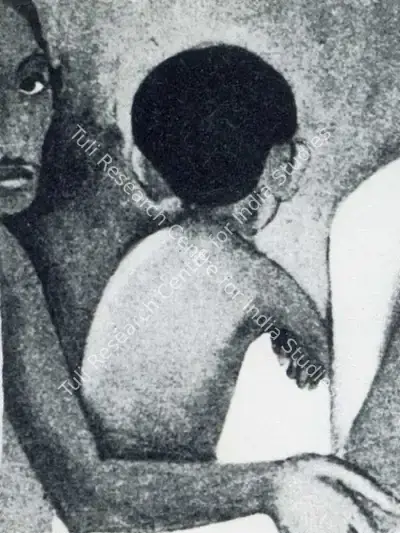 Amrita Sher-Gil (Artist), Detail of Brahmachari, 1937, Painting
