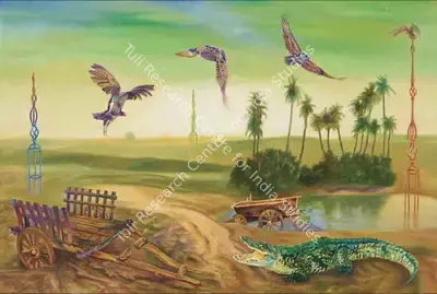 Ranbir Kaleka (Artist), Renewal among the Tropics, 2019, Painting