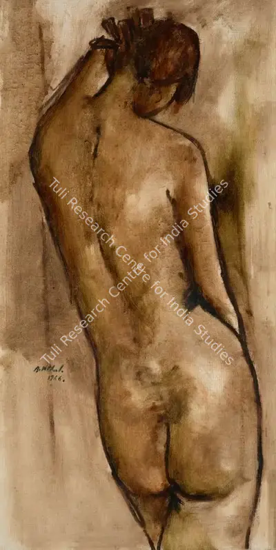 B. Vithal (Artist), Untitled (Nude), 1966, Painting