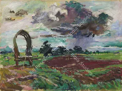 Walter Langhammer (Artist), Untitled (Landscape), 1941, Painting
