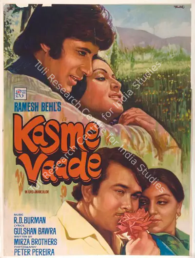 Ramesh Behl (Producer), Kasme Vaade, 1978, Full Sheet Poster