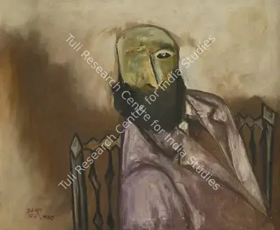 S.K. Bakre (Artist), My Dealer, 1961, Painting
