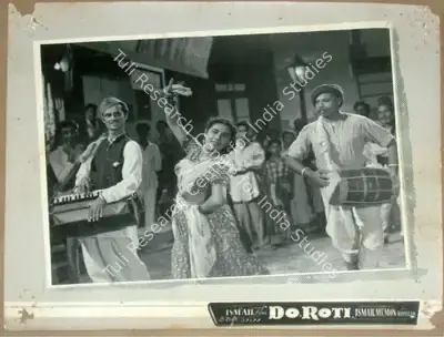 P. John (Cinematographer), Do Roti, 1957, Lobby Card