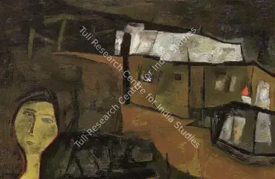 Ramkumar (Artist), Composition, 1958, Painting