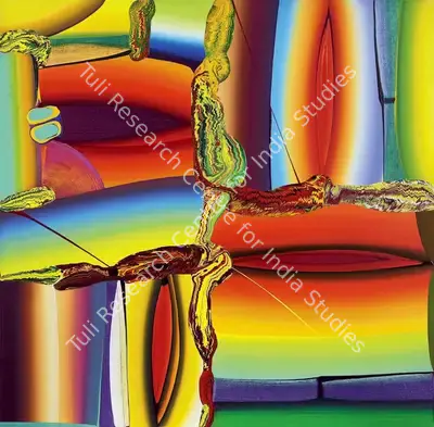 Bose Krishnamachari (Artist), Stretched Bodies, Painting