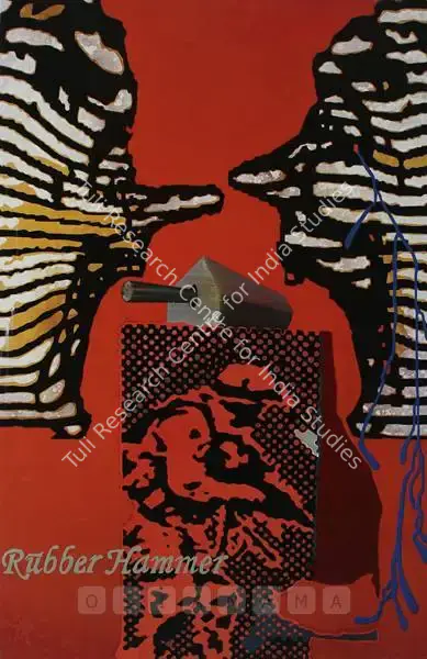 Kallat, Jitish (Artist). Rubber Hammer, n.d. | Painting, Sa.Onl/19.06.08, 2008 · Saffronart