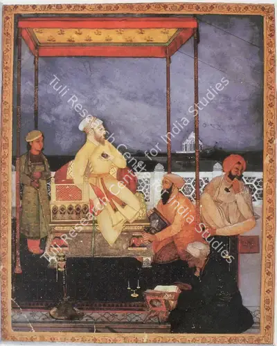 Abanindranath Tagore (Artist), Building of the Taj, 1900, Painting