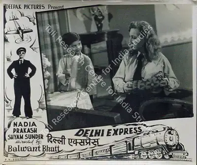 Balwant Bhatt (Director), Delhi Express, 1949, Lobby Card