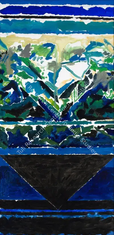 Raza, S.H. (Artist). Valley, 2006 | Painting, Sa.Onl/19.01.12, 2006