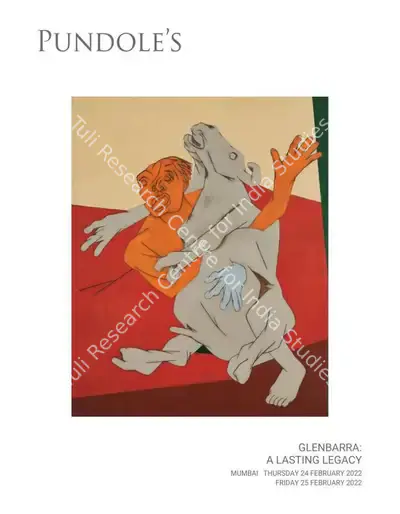 Pundole (Auction House). Glenbarra - A Lasting Legacy Session 1. 24 February 2022, Mumbai | Auction Catalogue | EconomicsArt | 00862415