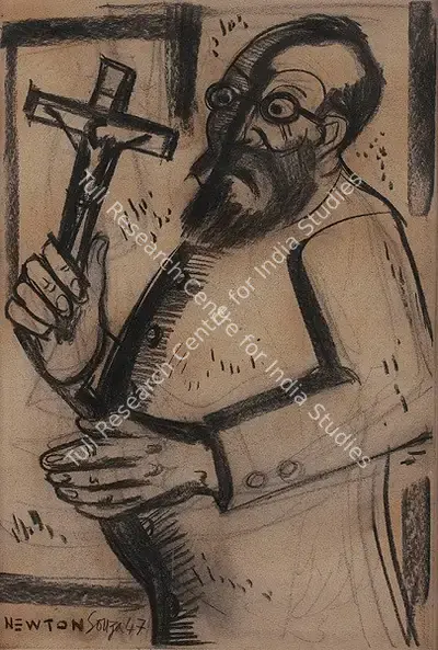 F.N. Souza (Artist), Untitled, 1947, Drawing