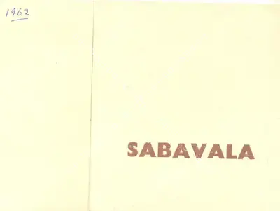Jehangir Sabavala (Artist), Jehangir Sabavala, 1962, Solo Exhibition Invitation
