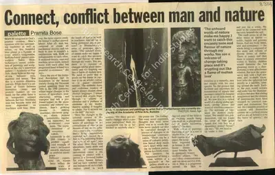 Pratima Bose (Reporter), Connect, Conflict between Man and Nature, 2010, Newspaper Clipping