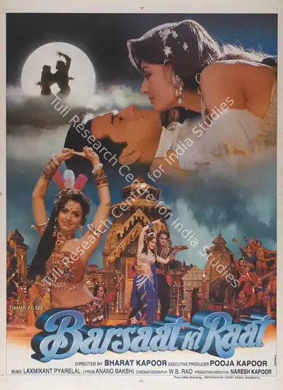 Pooja Kapoor (Producer), Barsaat Ki Raat, 1998, Full Sheet Poster