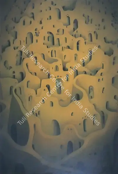 Badri Nath Arya (Artist), Gharaonda, 1976, Painting