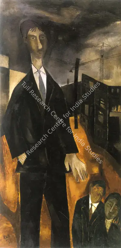 Ramkumar (Artist). Vagabond. Oil on board, 1956 | Painting | FineArts | 00575322