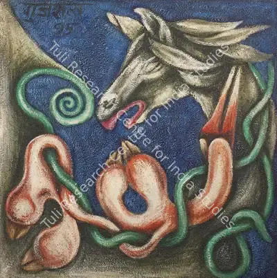 Satish Gujral (Artist), Untitled, 1995, Painting