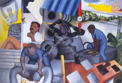 Patwardhan, Sudhir (Artist). Keralite. Oil on canvas, 1992 | Painting | FineArts | 00372451