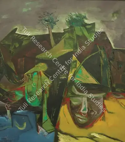 Manu Parekh (Artist), Landscape - 10, 1985, Painting