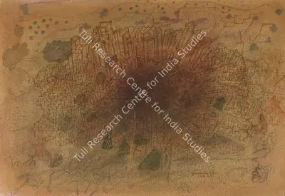 G.M. Sheikh (Artist), City Upon City, 2018, Painting