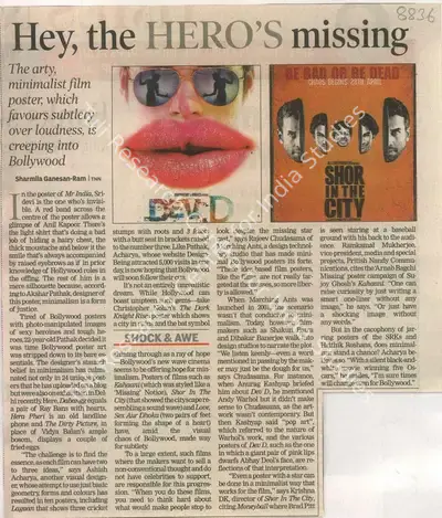 Shamilia Ganesan Ram (Reporter), Hey, the Hero's Missing, 2012, Newspaper Clipping