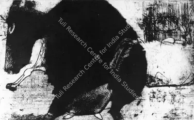 Somnath Hore (Artist), Etching, 1974, Graphic Art