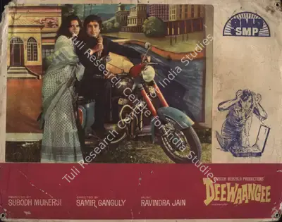Subodh Mukerji (Producer), Deewaangee, 1975, Photographic Still Mounted on Lobby Card