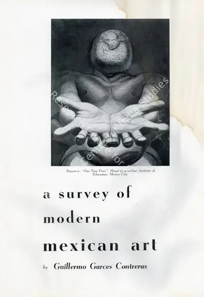 Guillermo Garces Contreras (Essayist), A Survey of Modern Mexican Art, 1953, Essay