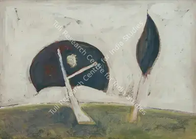 Ivan Peries (Artist), Untitled (The Leaning Tree), 1981, Painting