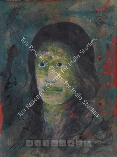 Sunil Das (Artist), Woman, 1995, Painting
