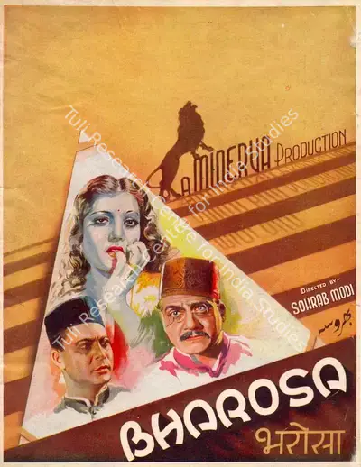 Sohrab Modi (Producer), Bharosa, 1940, Song-Synopsis Booklet