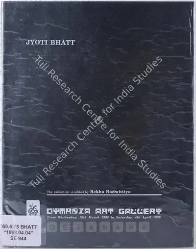Jyoti Bhatt (Artist), Jyoti Bhatt, 1998, Solo Exhibition Catalogue