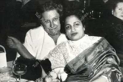 Unknown (Photographer). Thea von Harbou and Indumati Tendulkar | Photographic Still | CinemaEducation | 00440437
