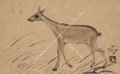 Nandalal Bose (Artist), Untitled (Deer), 1915, Painting