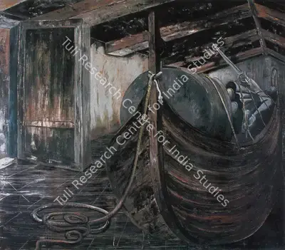 Shibu Natesan (Artist), Futility of Device - I, 1995, Painting