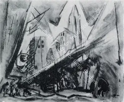 John Marin (Artist), Lower Manhattan, 1920, Painting