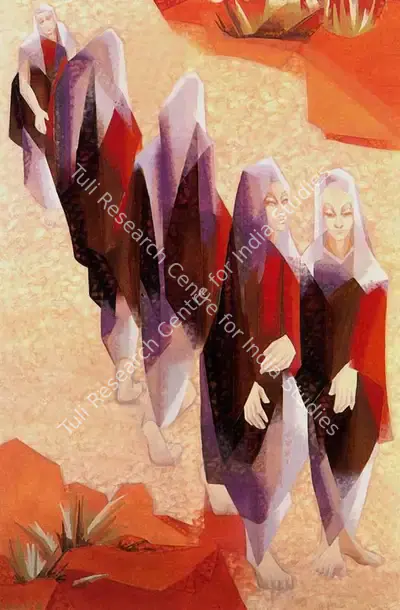 Sabavala, Jehangir (Artist). Pilgrimage II. Oil on canvas, 1996 | Painting | FineArts | 00374579