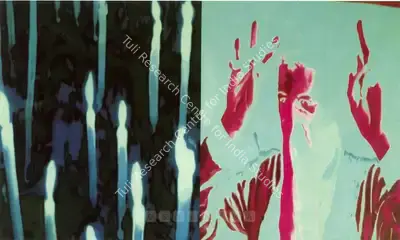 T.V. Santhosh (Artist), Peace Protest, 2004, Painting