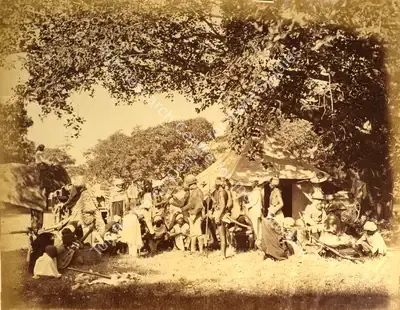 Willoughby Wallace Hooper (Photographer), Tiger Hunt, 1870, Antiquarian Photograph