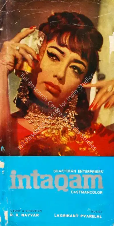 Dewan A. D. Nayyar (Producer), Intaqam, 1969, Song-Synopsis Booklet