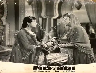 A.A. Nadiadwala (Producer), Mehndi, 1958, Lobby Card