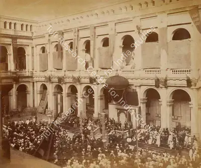 Shew Shankar Narayan (Photographer), View of the Closing Ceremony, 1883, Antiquarian Photograph
