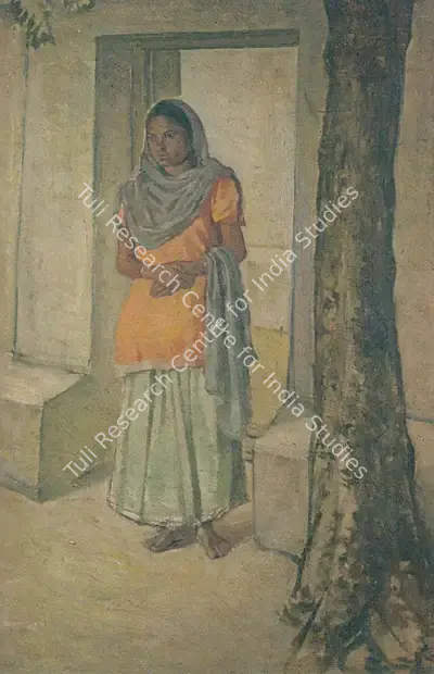 Sushil Sen (Artist), Waiting, Painting