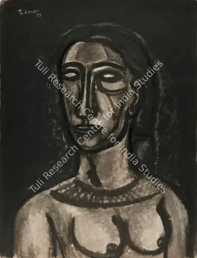 Akbar Padamsee (Artist), Untitled (Woman), 1953, Painting
