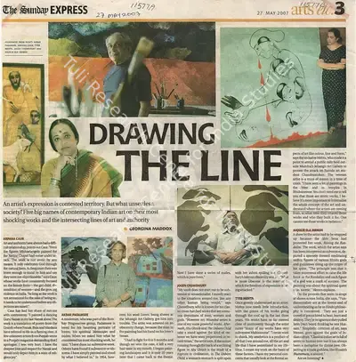 Georgina L. Maddox (Reporter), Drawing The Line, 2007, Newspaper clipping