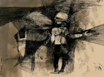 Ganesh Pyne (Artist), Untitled, 1964, Painting