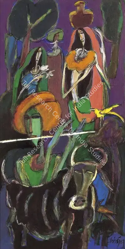 Dhiraj Choudhury (Artist), Sound of Rajasthan, 2007, Painting