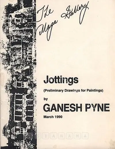 Ganesh Pyne (Artist), Jottings (Preliminary Drawings for Paintings) by Ganesh Pyne, 1990, Solo Exhibition Catalogue