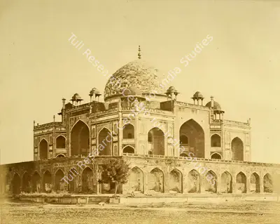 Felice Beato (Photographer), Tomb of Emperor Hoomaioon where Major Hodson captured the king, Delhi, 1858, Antiquarian Photograph