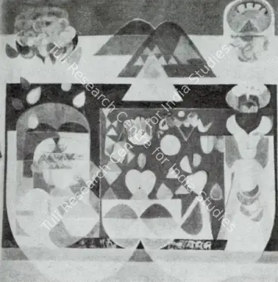 P. Gopinath (Artist), Biomorphic Images, 1978, Painting